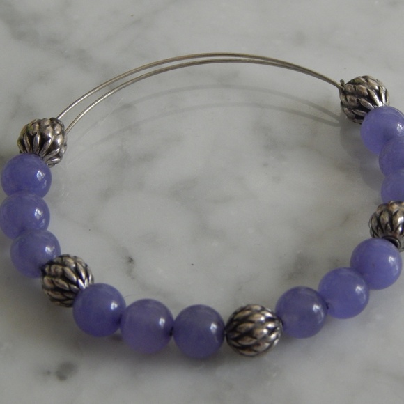 Alex & Ani / Purple beaded bracelet - Picture 2 of 3